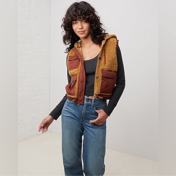 NEW UpWest Convertible Utility Sherpa Jacket/Vest Golden Earth Sz M & Lg NWT - Picture 7 of 8